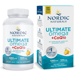 Nordic Naturals Ultimate Omega + CoQ10 Lemon 1280 mg 120 Soft Gels