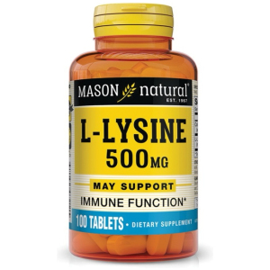 Mason Natural L-lysine 500 mg 100 tablets