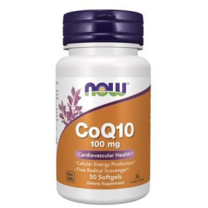 Now CoQ10 100 mg 50 Softgels
